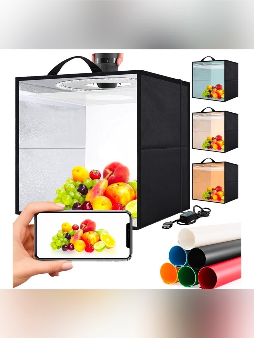 Portable LED Photo Light Box 16x16